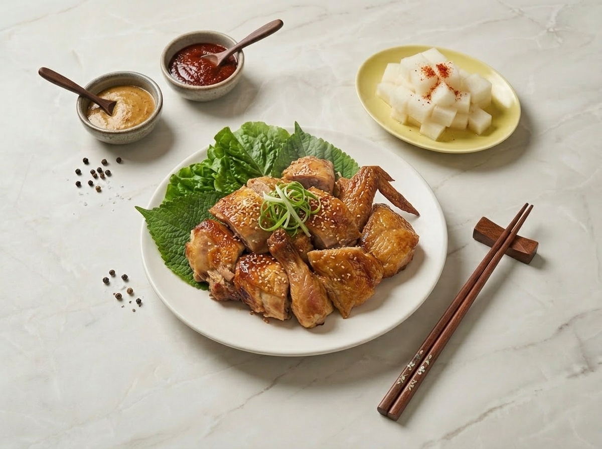 치킨바베큐 작은닭